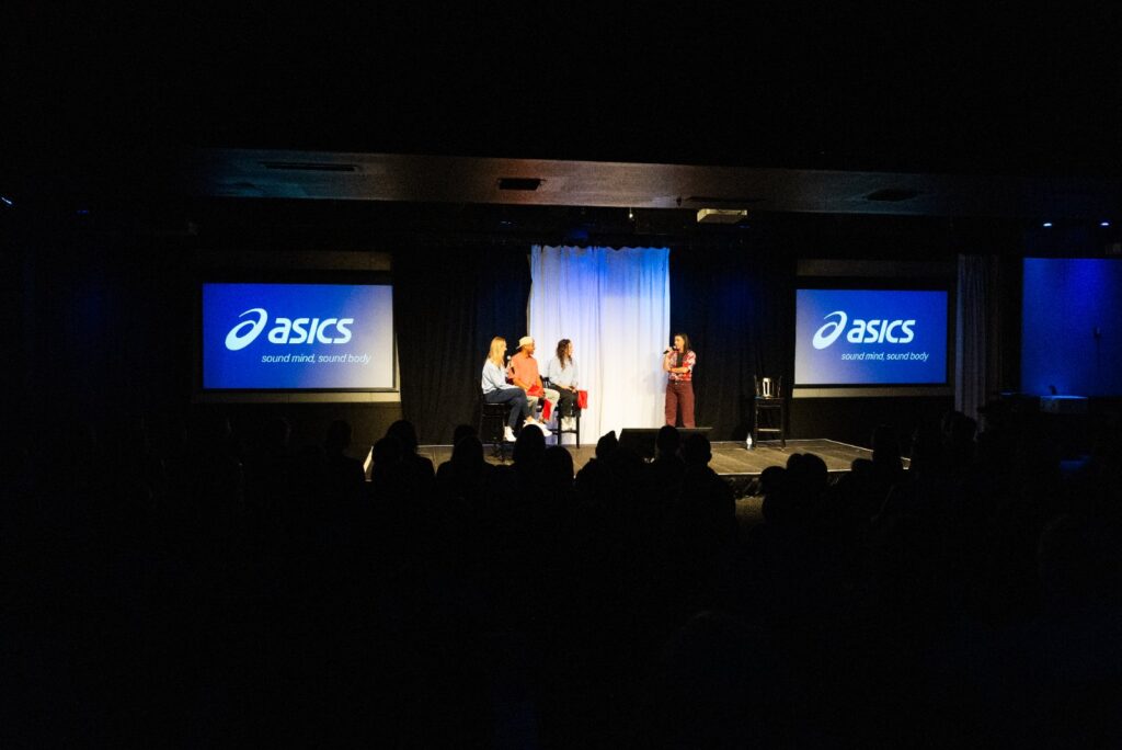 The ASICS Twin Cities Game Show stage at the Dudley Riggs Theater